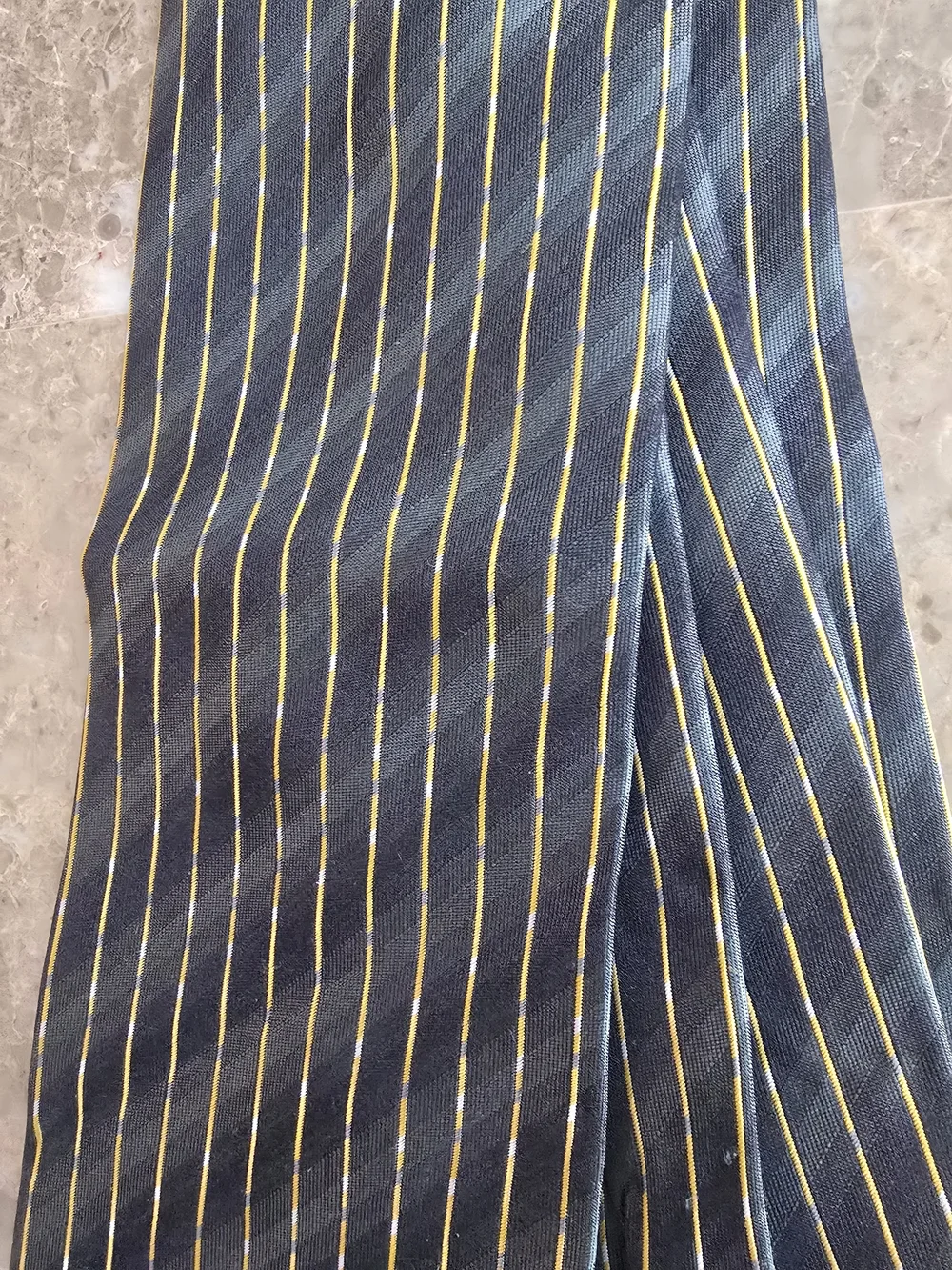 YSL Mens Striped Tie